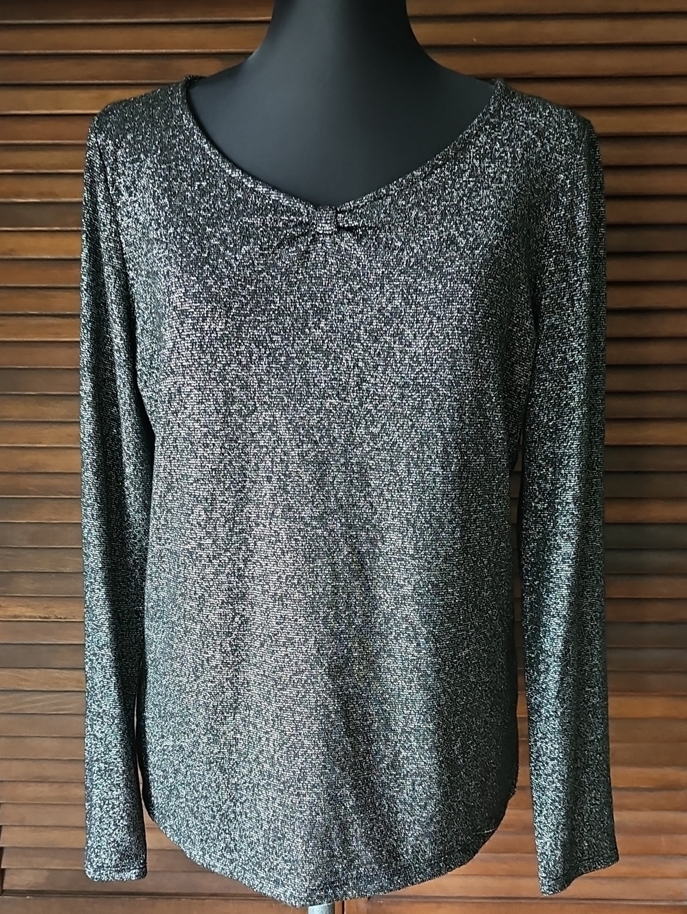 Talbots Sparkly Long Sleeve Holiday Sweater Women's Size Medium